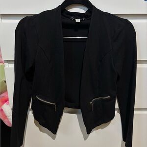 Charlotte Russe Black Blazer with Minimalist Design